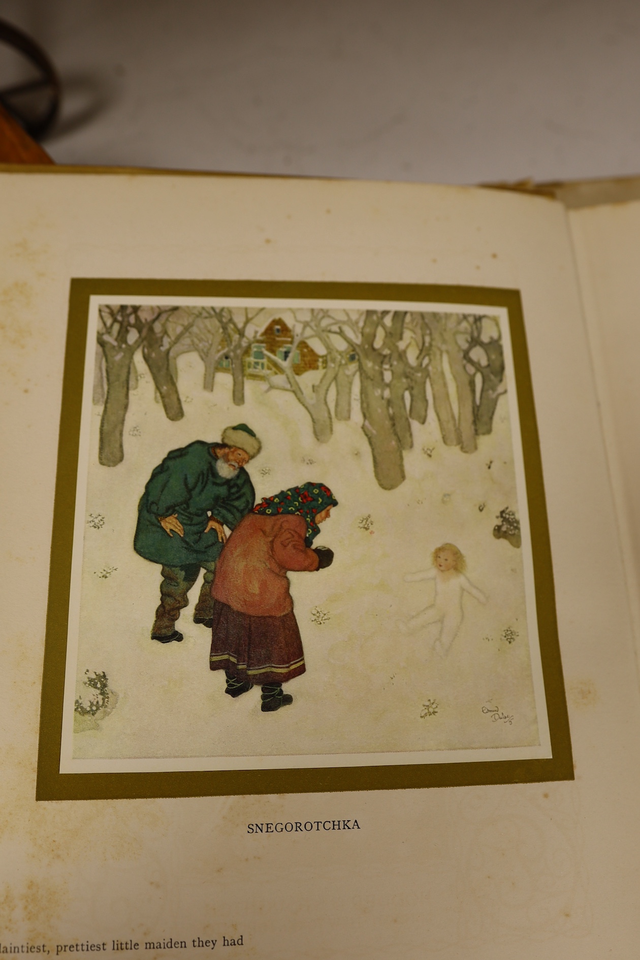 Illustrated books: Edmund Dulac's Fairy Book; Stories from Hans Andersen with Illustrations by Edmund Dulac and Daphnis & Chloe, Condition - used fair